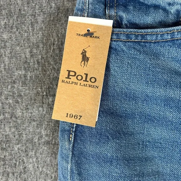 Polo Ralph Lauren Equestrian Suede Patch Jodhpur Jeans 29 Fits 30x29 NWT $298 - Picture 2 of 9
